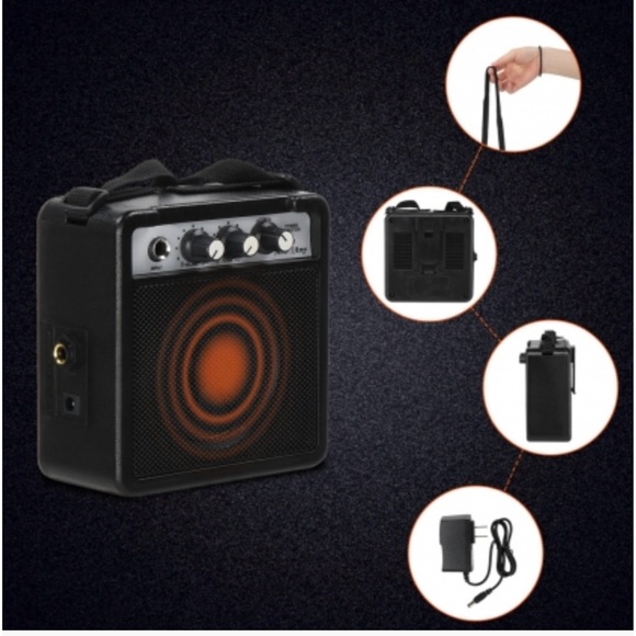 Glares 30” Mini Kids Electric Guitar Maple Fingerboard & 5W Amplifier Green NEW - Picture 12 of 13